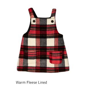 Little‎ ME Plaid Jumper Dress Button Detail Sleeveless Outfit 18M